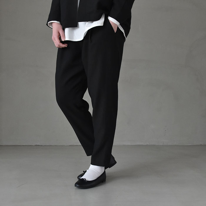 E231t008)/evam eva(エヴァムエヴァ)/cotton wool narrow pants E231t008)/evam eva(エヴァムエヴァ)/cotton wool narrow pants