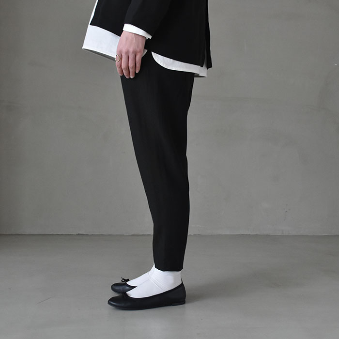E231t008)/evam eva(エヴァムエヴァ)/cotton wool narrow pants
