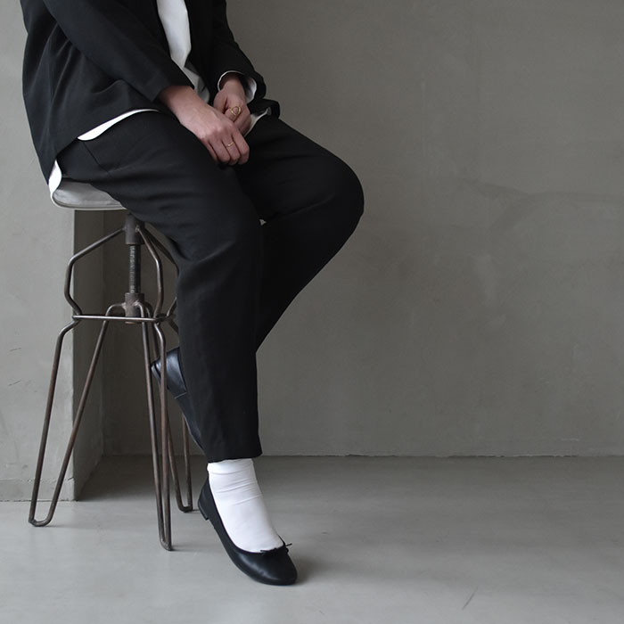 E231t008)/evam eva(エヴァムエヴァ)/cotton wool narrow pants