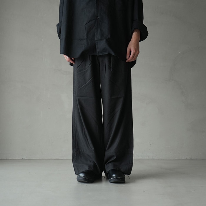 □(anc-pt150) / ANCELLM (アンセルム) / L/C TUCK EASY PANTS