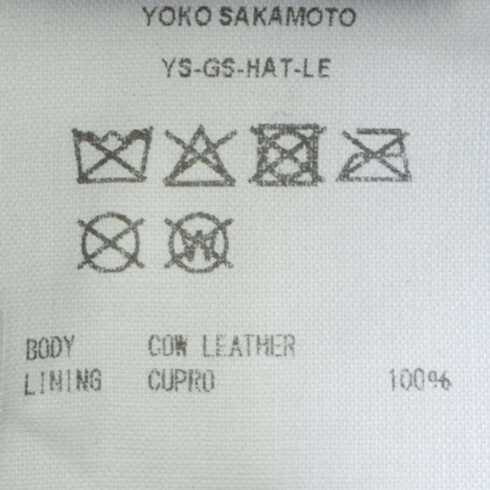 ys-26aw-gs-hat-le) YOKO SAKAMOTO(ヨーコサカモト) / GIFT SHOP HAT