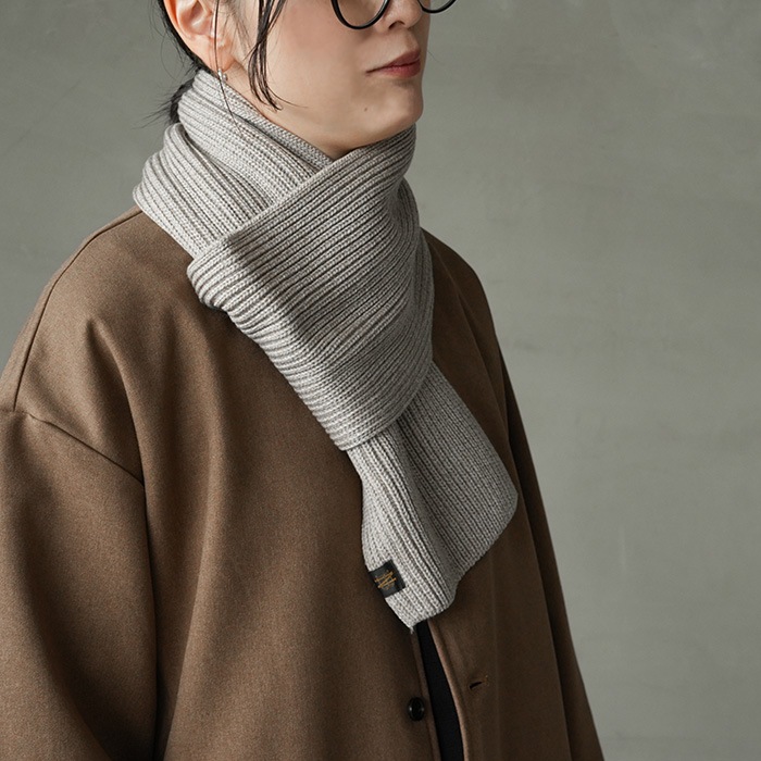 【新品未使用】BATONER(バトナー) SOLID WOOL MUFFLER bn-26fi-001) / BATONER(バトナー) / SOLID WOOL MUFFLER(ソリッド