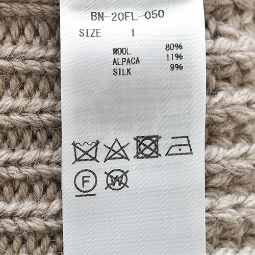 bn-20fl-050) / BATONER (バトナー) / CHUNKY SIGNETURE TURTLE NECK