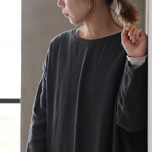 v213t917) / evam eva(エヴァムエヴァ) / linen one-piece(リネン