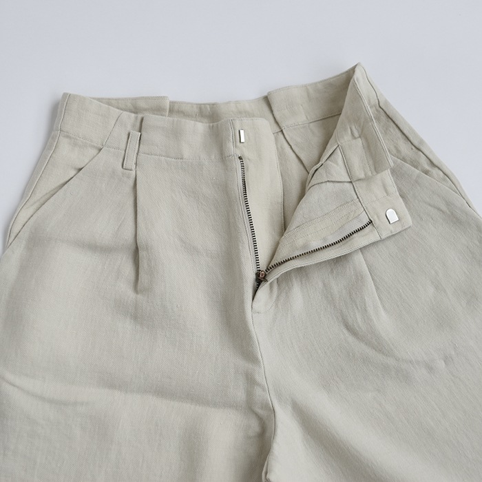 e223t018) / evam eva(エヴァムエヴァ) / linen wide pants(リネン