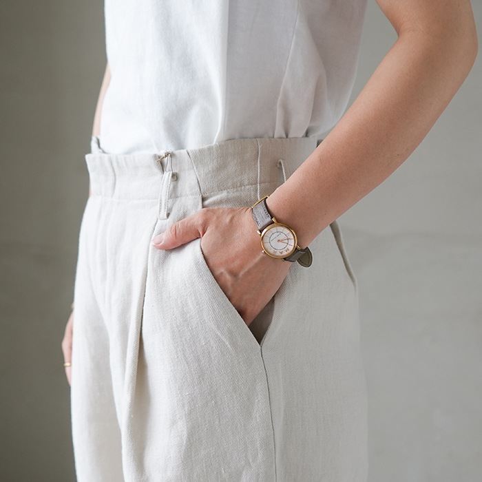 e223t018) / evam eva(エヴァムエヴァ) / linen wide pants(リネン
