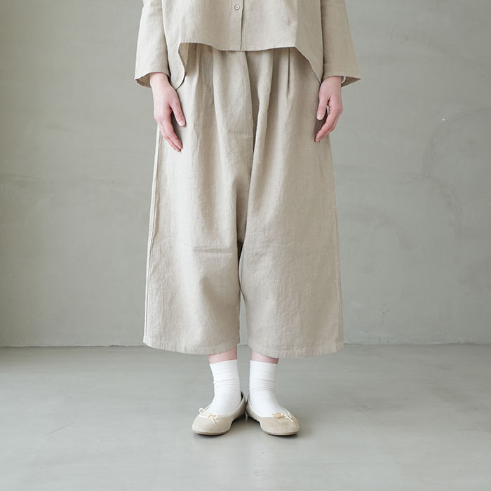 e231t045) / evam eva (エヴァムエヴァ) / water linen pants