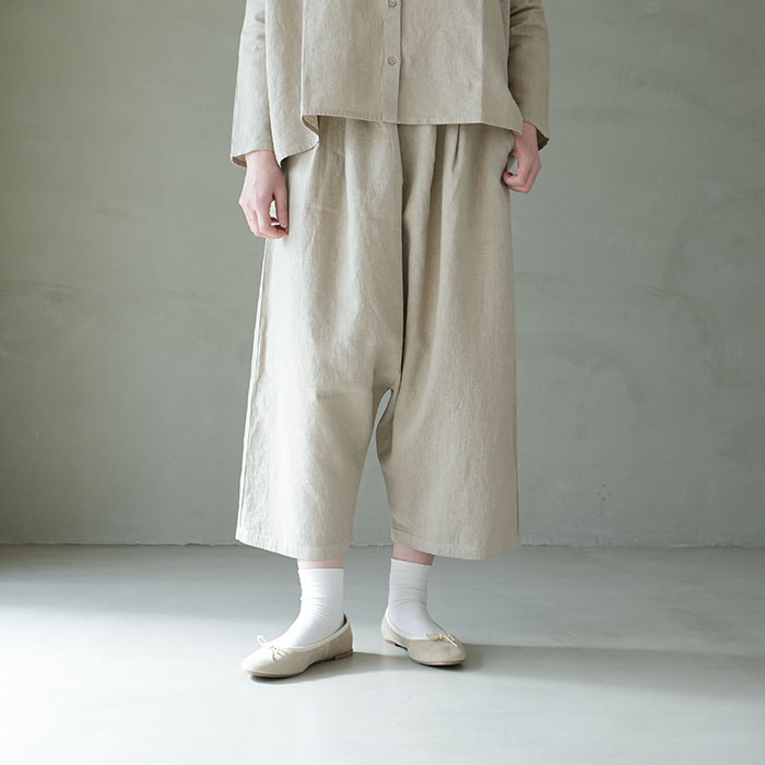 e231t045) / evam eva (エヴァムエヴァ) / water linen pants