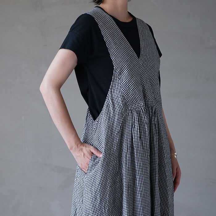 Atelier d'antan Ribot Linen Dress 美品⭐︎ □（a232241td666) Atelier d'antan (アトリエダンタン) /Ribot Linen