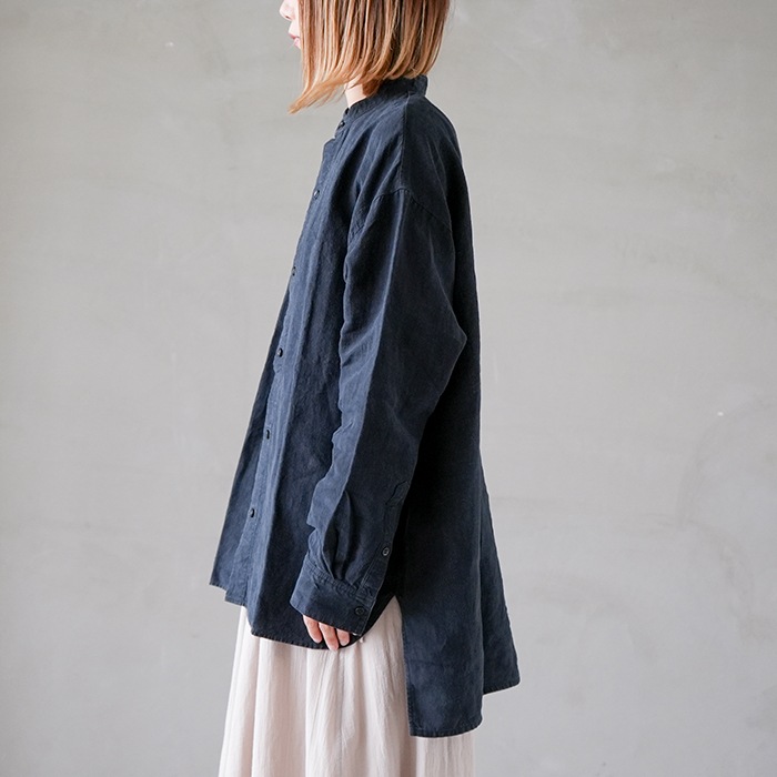 e223t016) / evam eva(エヴァムエヴァ) / linen shirts(リネンシャツ