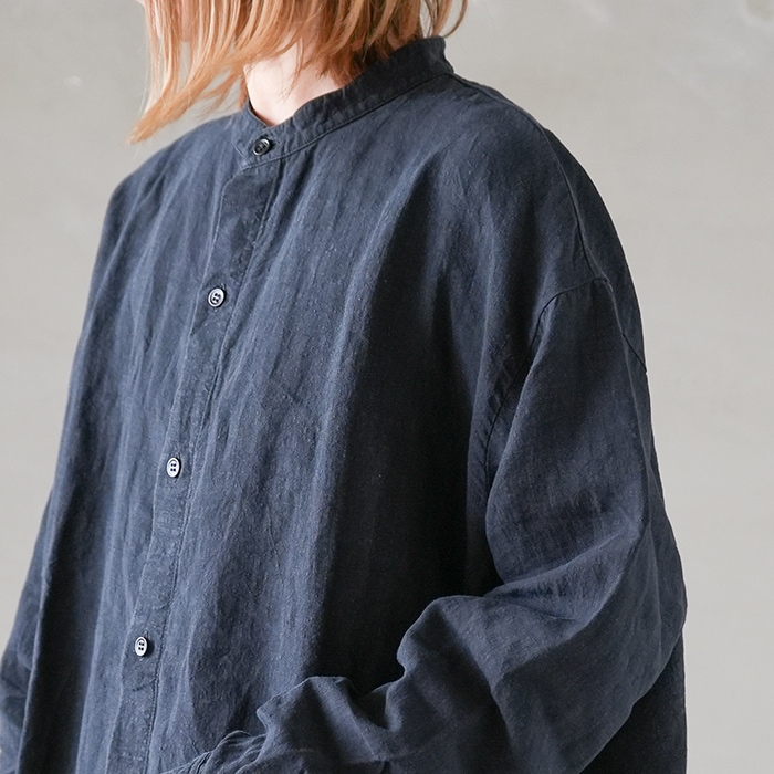 e223t016) / evam eva(エヴァムエヴァ) / linen shirts(リネンシャツ