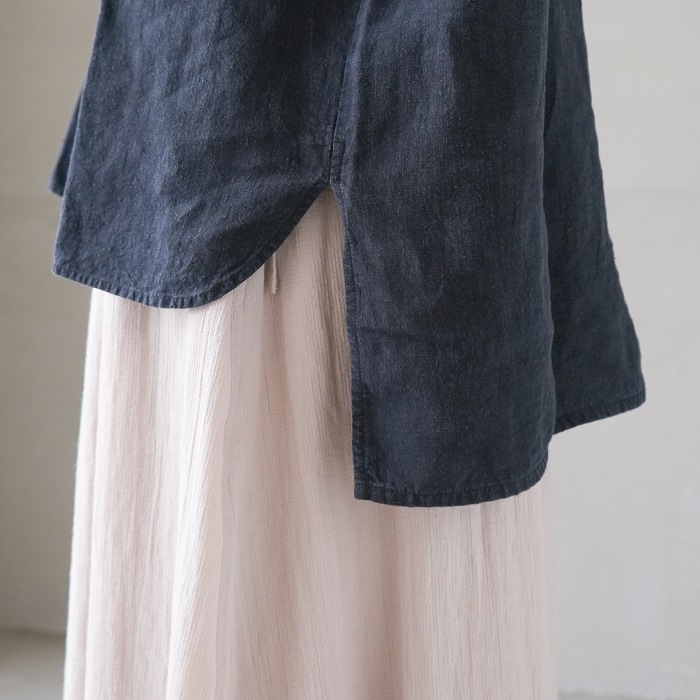e223t016) / evam eva(エヴァムエヴァ) / linen shirts(リネンシャツ