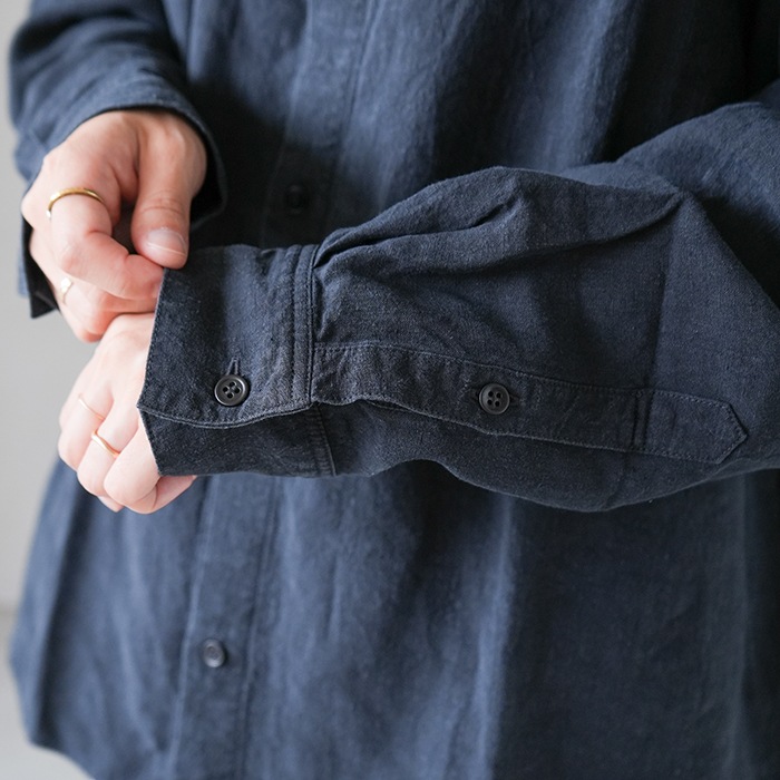 e223t016) / evam eva(エヴァムエヴァ) / linen shirts(リネンシャツ
