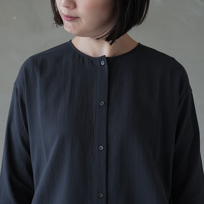evam eva コットンスリットシャツ e231t195) / evam eva (エヴァムエヴァ) /cotton slit shirts(コットン