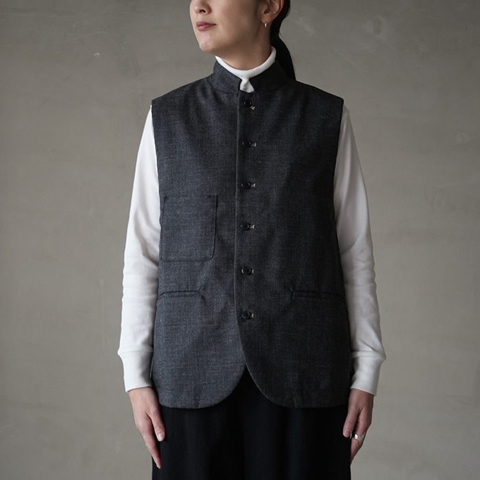 13309115) / Vlas Blomme (ヴラスブラム) / Cheviot Wool ジレ