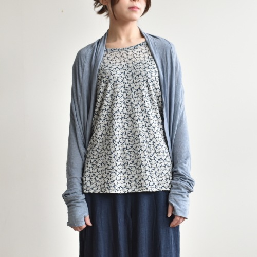 Vlas Blomme リネンボレロカーディガン