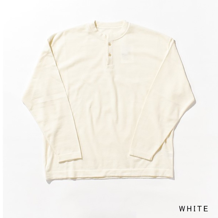 50%OFF】[2303-005] crepuscule (クレプスキュール) Wool Henley L/S