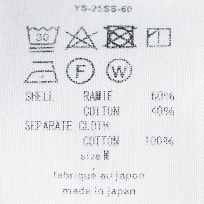 40%OFF】(ys-25ss-60) YOKOSAKAMOTO(ヨーコサカモト) /S/S