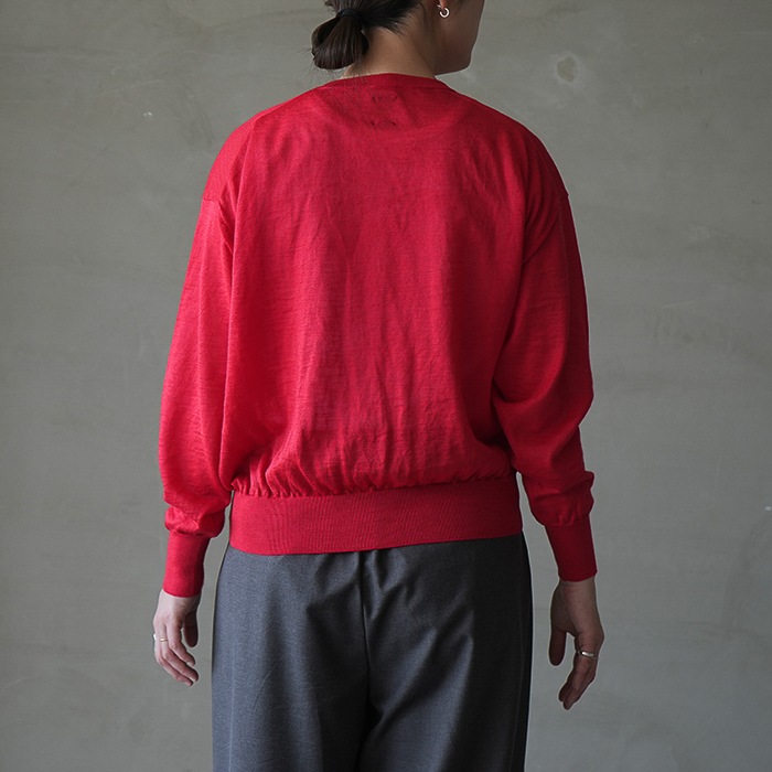 bn-26sl-040) / BATONER(バトナー) / Women CHOMA CREW NECK CARDIGAN