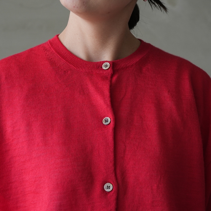 bn-26sl-040) / BATONER(バトナー) / Women CHOMA CREW NECK CARDIGAN