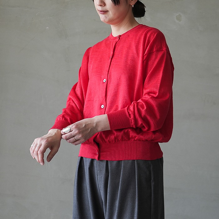 bn-26sl-040) / BATONER(バトナー) / Women CHOMA CREW NECK CARDIGAN