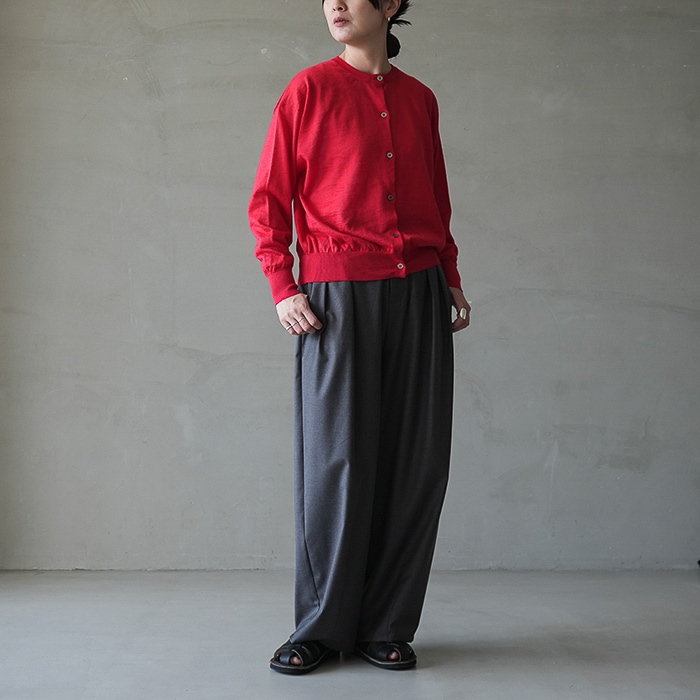 bn-26sl-040) / BATONER(バトナー) / Women CHOMA CREW NECK CARDIGAN