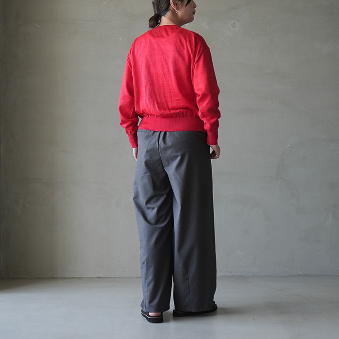 bn-26sl-040) / BATONER(バトナー) / Women CHOMA CREW NECK CARDIGAN