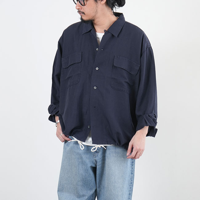 40%OFF】◇(sugs415) / nanamica(ナナミカ) / Open Collar Cupra Hemp