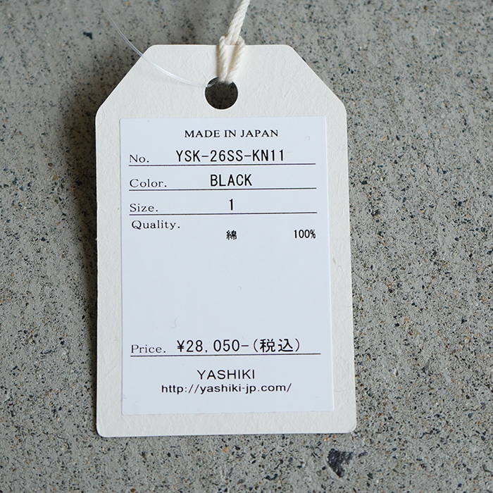 ysk-26ss-kn11) YASHIKI(ヤシキ) / Aotsuyu Knit Polo (アオツユ