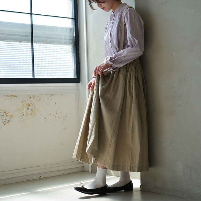 30%OFF】(l2301-sk004) / LENO(リノ) / GATHER SKIRT(ギャザースカート