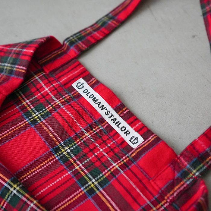 OLDMAN'S TAILOR オールドマンズテーラープリントトートバッグ R & D.M.Co- オールドマンズテーラー リネン ロゴプリント