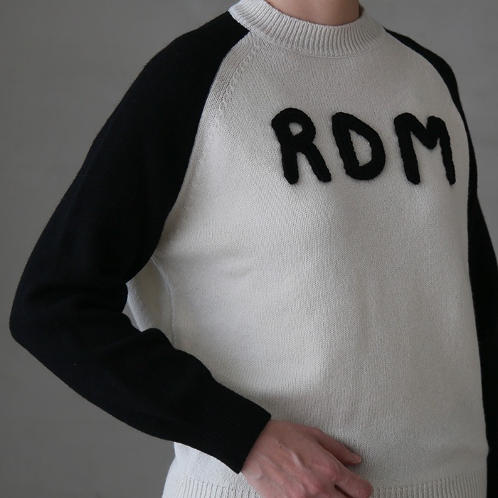 オールドマンズテーラー　クルーネックトレーナー R & D.M.Co-(オールドマンズテーラー)裏起毛コットンクルーネック