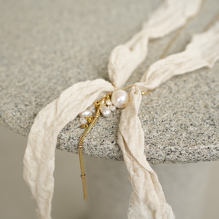 31404046) / Vlas Blomme (ヴラスブラム) / Stone Button Ribbon