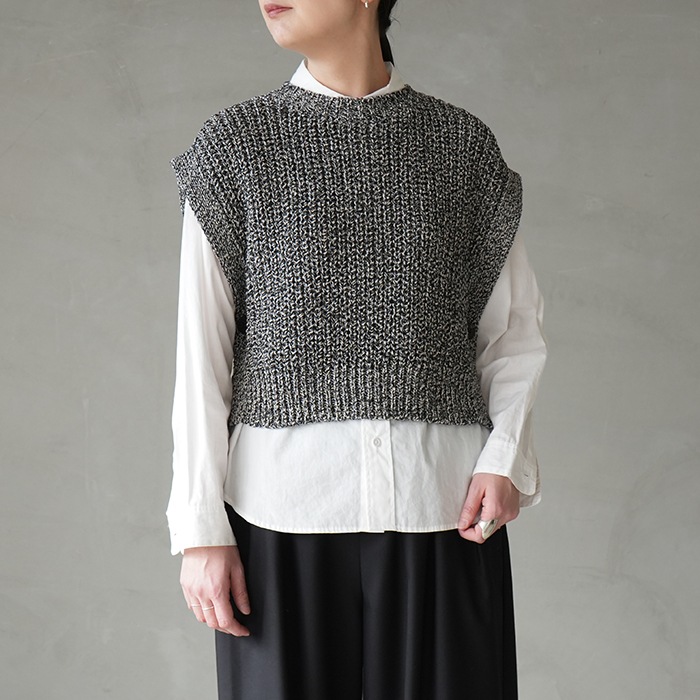 bn-26sl-006)/ BATONER(バトナー) / MIXED COLOR SIDE OPEN VEST