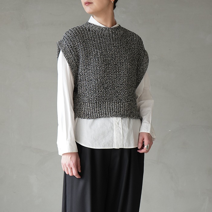 bn-26sl-006)/ BATONER(バトナー) / MIXED COLOR SIDE OPEN VEST