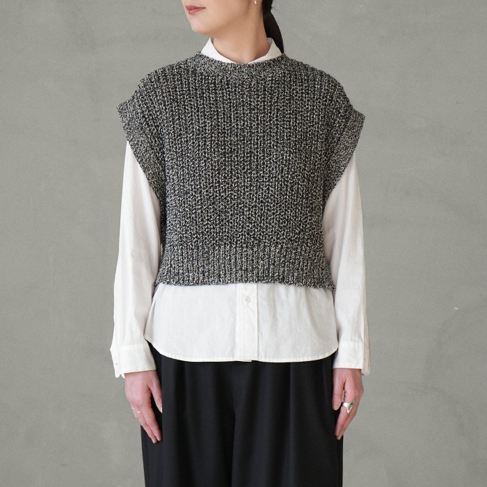bn-26sl-006)/ BATONER(バトナー) / MIXED COLOR SIDE OPEN VEST