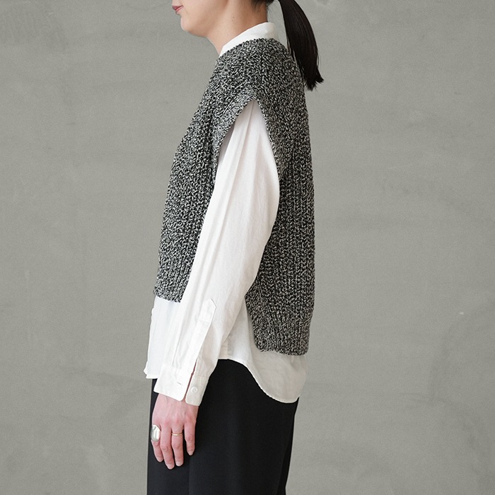 bn-26sl-006)/ BATONER(バトナー) / MIXED COLOR SIDE OPEN VEST
