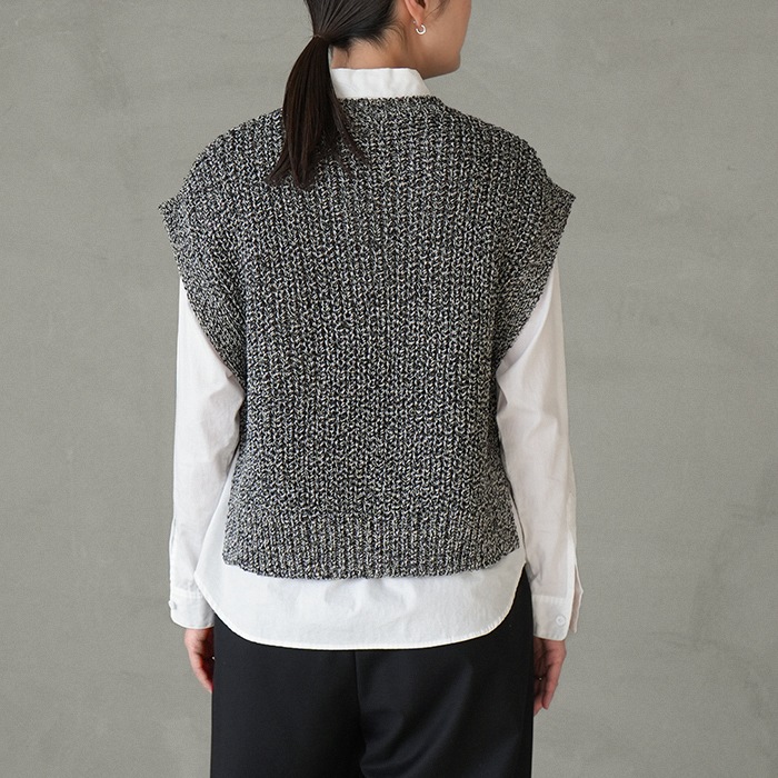 bn-26sl-006)/ BATONER(バトナー) / MIXED COLOR SIDE OPEN VEST