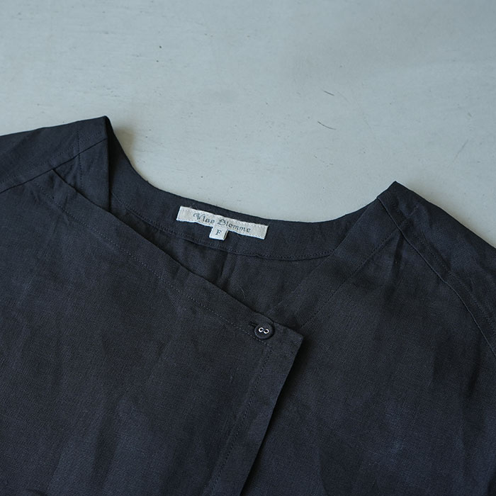 13121064) Vlas Blomme (ヴラスブラム) / Monochrome Linen レイヤード