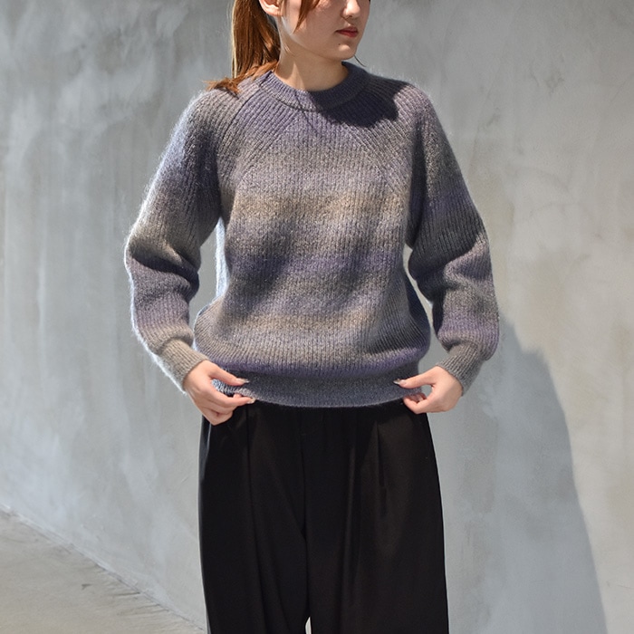 【美品】BATONER バトナー モヘアクルーネック シグネチャー ニット BATONER バトナー モヘア クルーネック ニット プルオーバー “MOHAIR