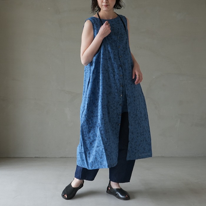 Twist Linen Check ブラウジングスリーブワンピース | ITEM