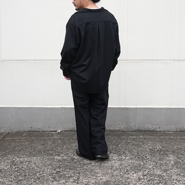 km24a-043）/ KANEMASA(カネマサ) / 36G Wool Stripe Easy Trousers