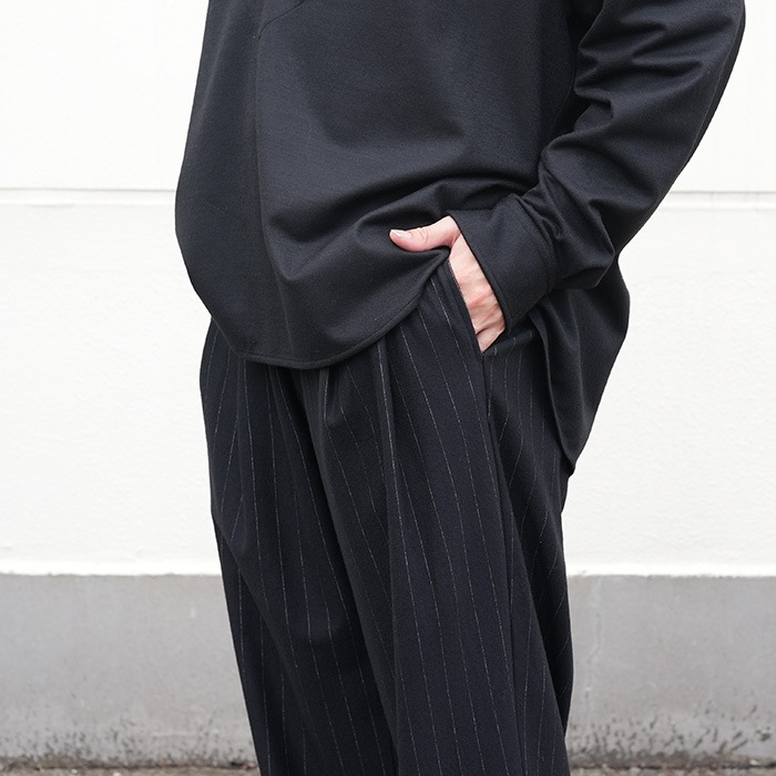 km24a-043）/ KANEMASA(カネマサ) / 36G Wool Stripe Easy Trousers
