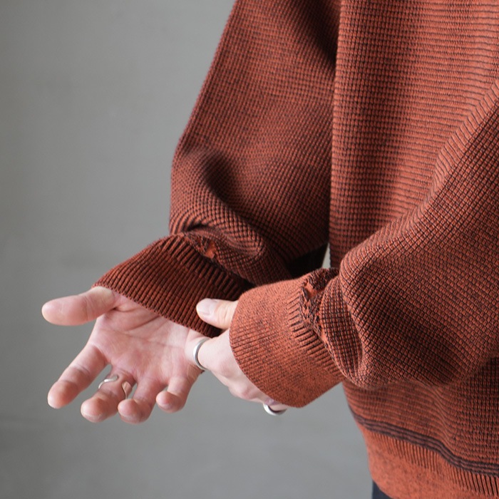 ysk-25aw-kn05) YASHIKI(ヤシキ) / Fuyushigure Half Zip Knit