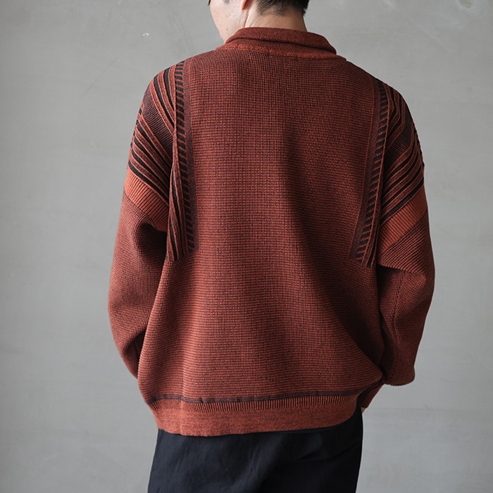 ysk-25aw-kn05) YASHIKI(ヤシキ) / Fuyushigure Half Zip Knit