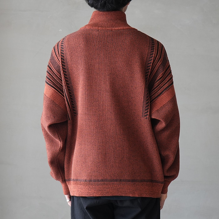 yuhkiページ ysk-25aw-kn05) YASHIKI(ヤシキ) / Fuyushigure Half Zip Knit