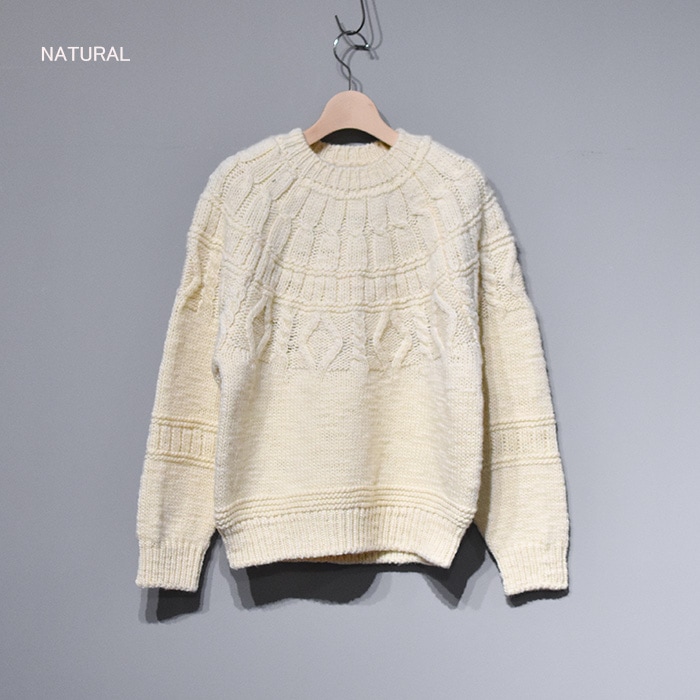 bn-25fl-056)/ BATONER(バトナー) / SPREAD ALAN CREW NECK(スプレッド