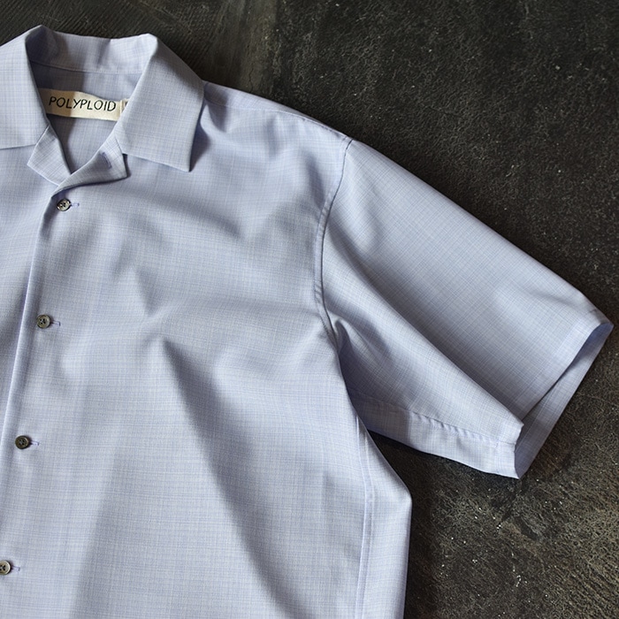▽(c-5-004-032) POLYPLOID(ポリプロイド) / OPEN COLLAR SHIRT C