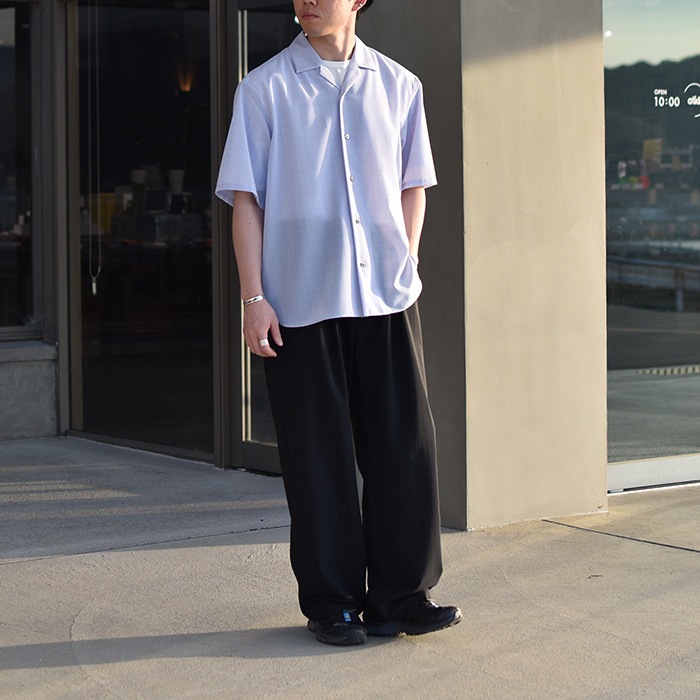 ▽(c-5-004-032) POLYPLOID(ポリプロイド) / OPEN COLLAR SHIRT C