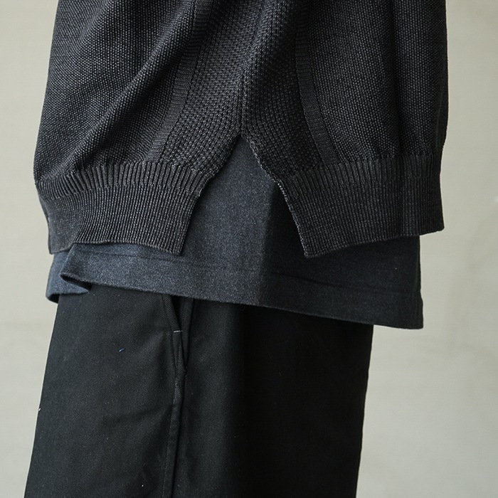 10%OFF】(ysk-26ss-kn08) YASHIKI(ヤシキ) / Haoto Collar Vest